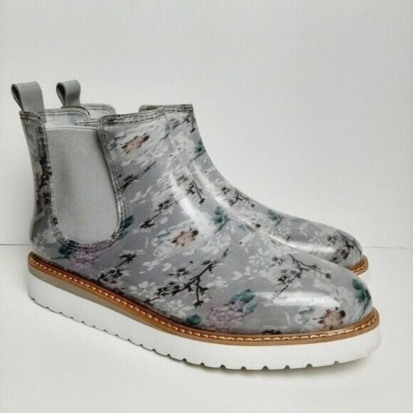 COUGAR Kensington Chelsea Rain Waterproof Boots Floral Sz 10 - Picture 2 of 14
